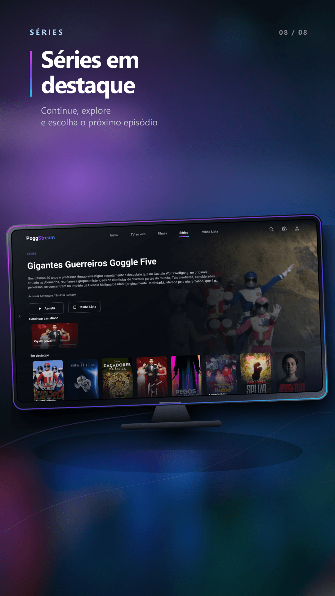 Séries em destaque no PoggStream